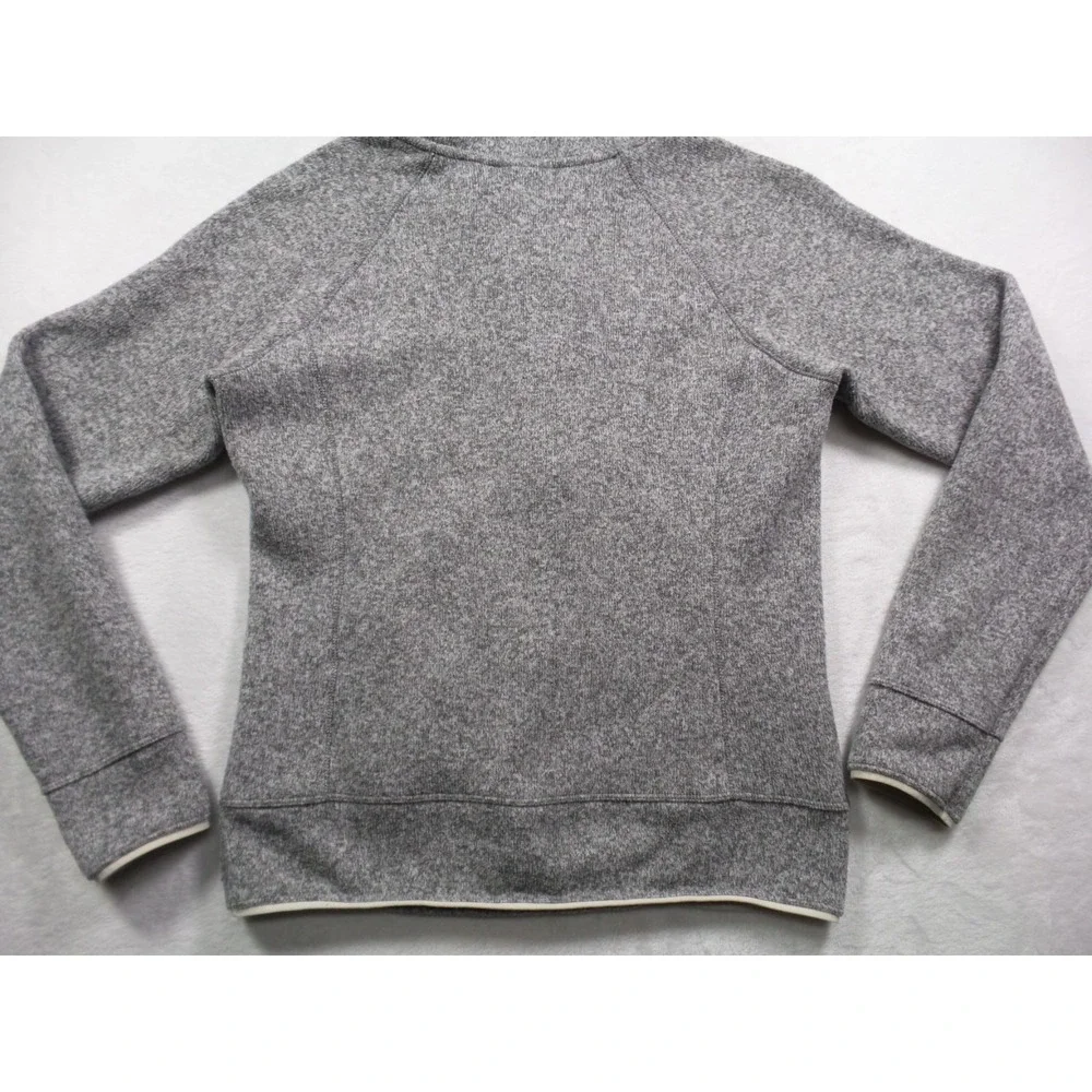 The North Face Sweatshirt Womens Size Small Gray Hooded TKA Glacier Half Zip - Picture 8 of 12